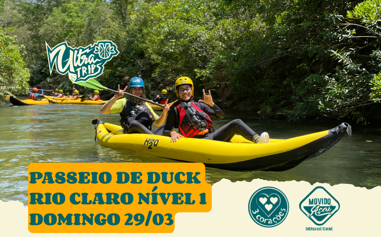 Passeio de Caiaque Inflável - Turismo