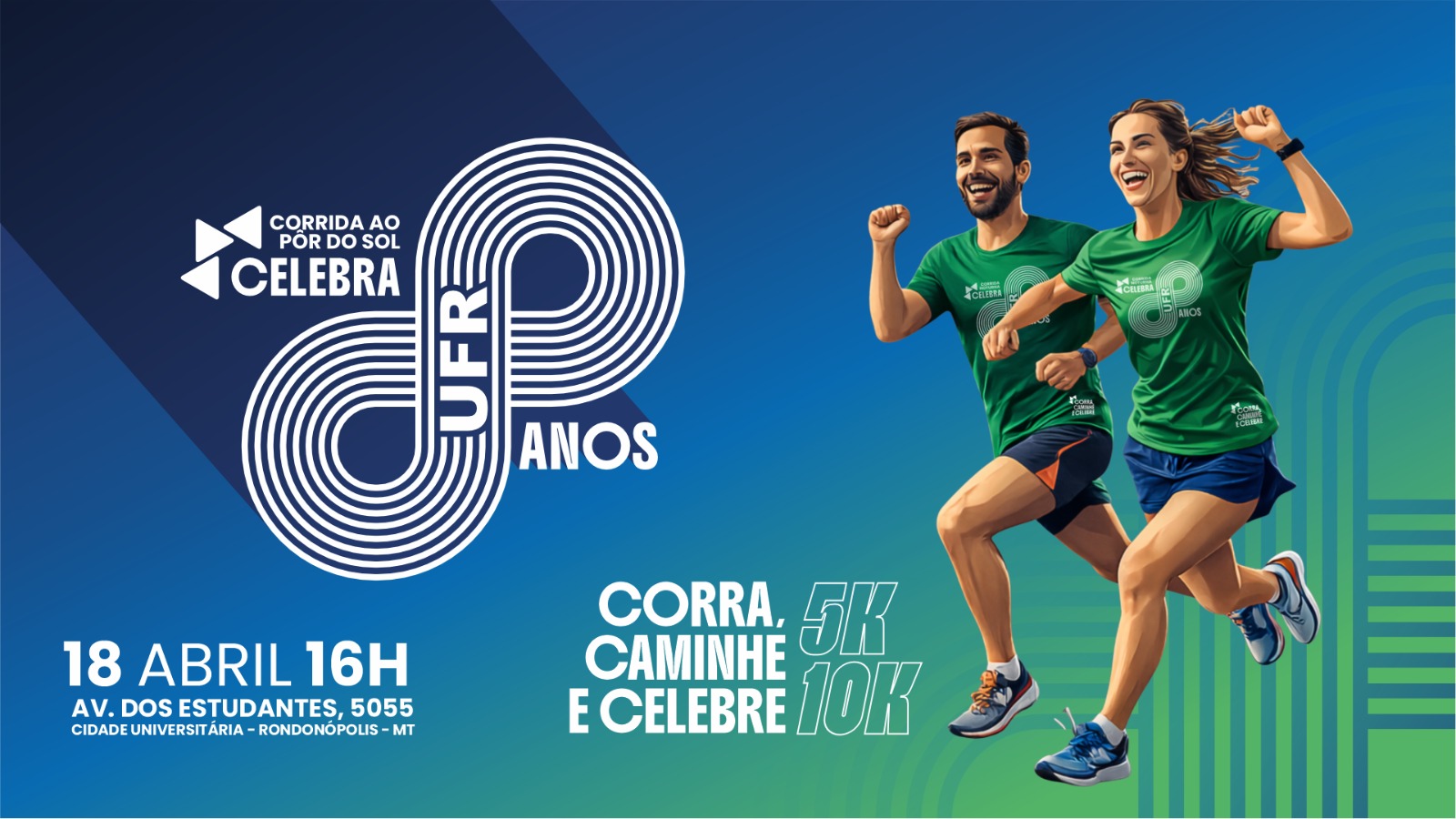 Corrida ao Pôr do Sol Celebra UFR: 8 anos