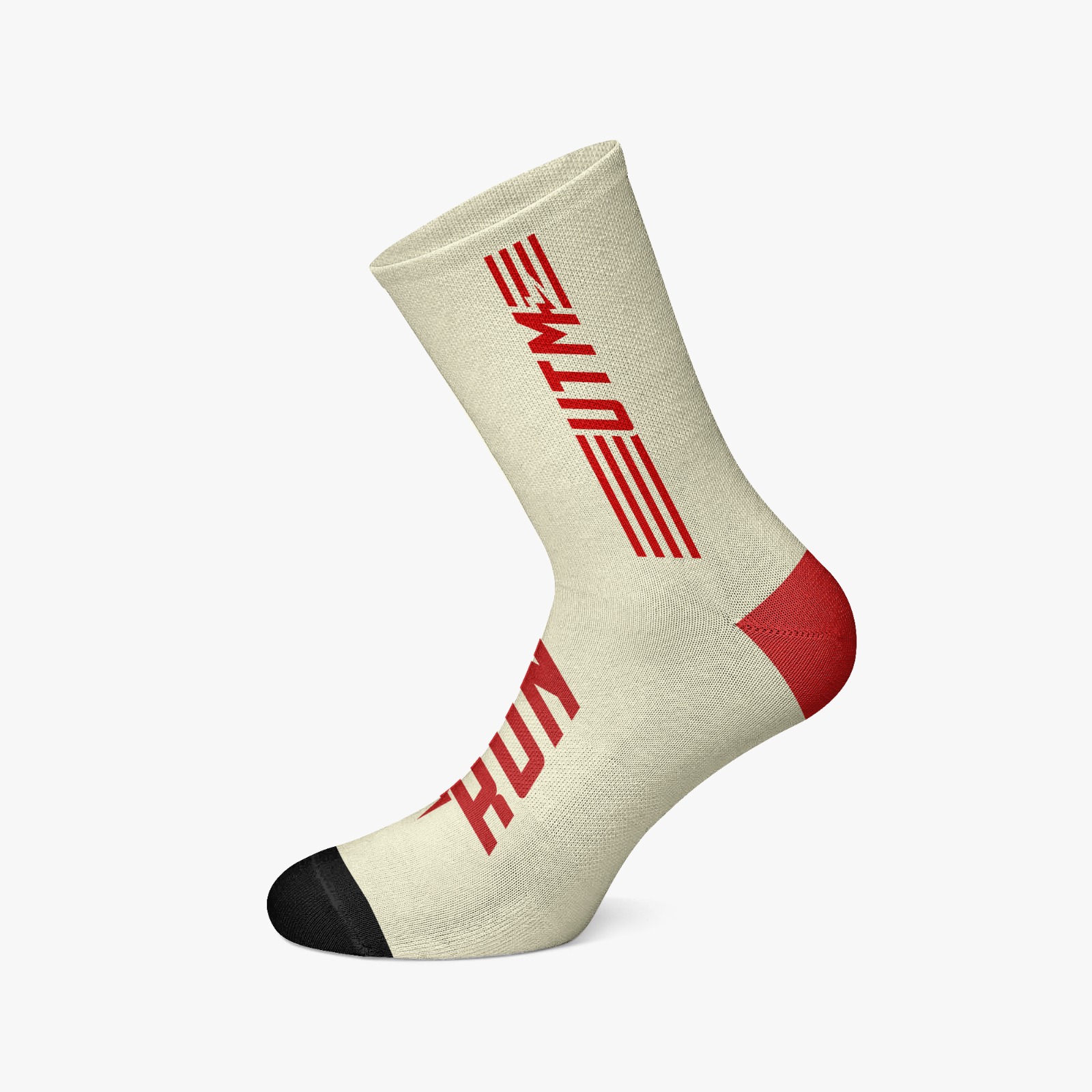 Meia RED GRAY (cinza/vermelho)