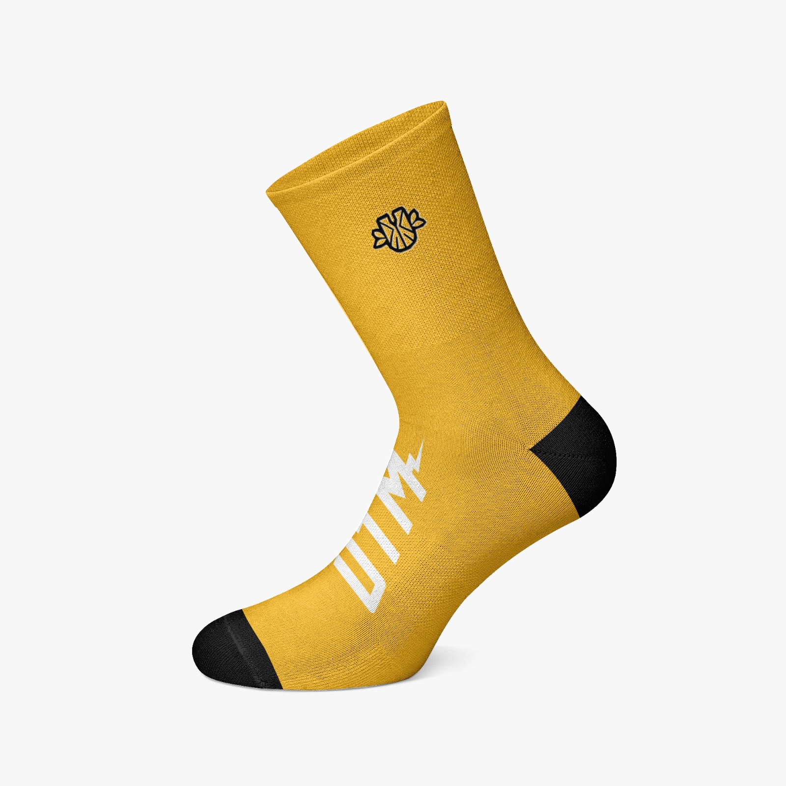 Meia SUNNY DAY (amarela bordada)